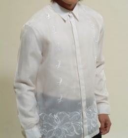  Men's Barong White Jusi fabric 100768 White 